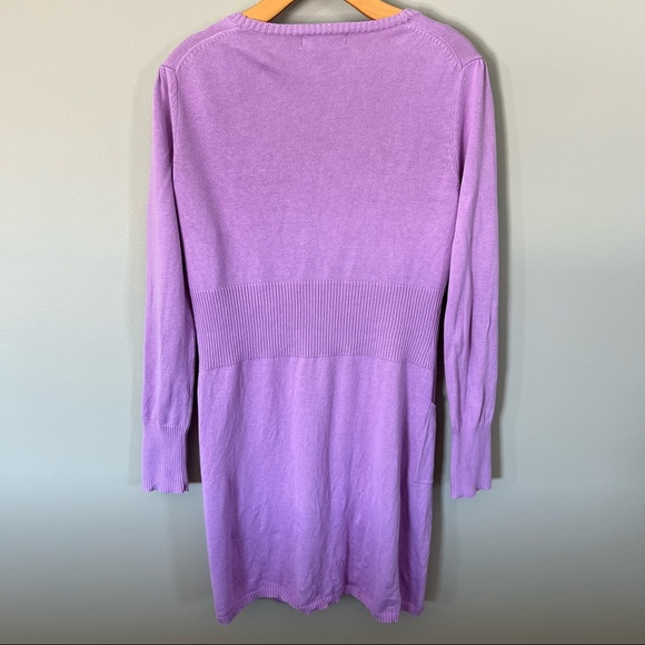 Victor Alfaro Long Open Cardigan Lilac Medium - Picture 5 of 6